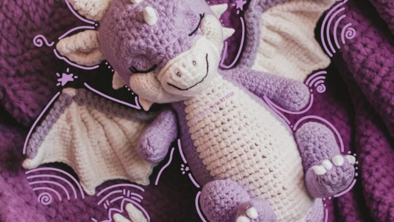 Dally The Dreamy Dragon: An Adorable Sleeping Dragon Crochet Pattern