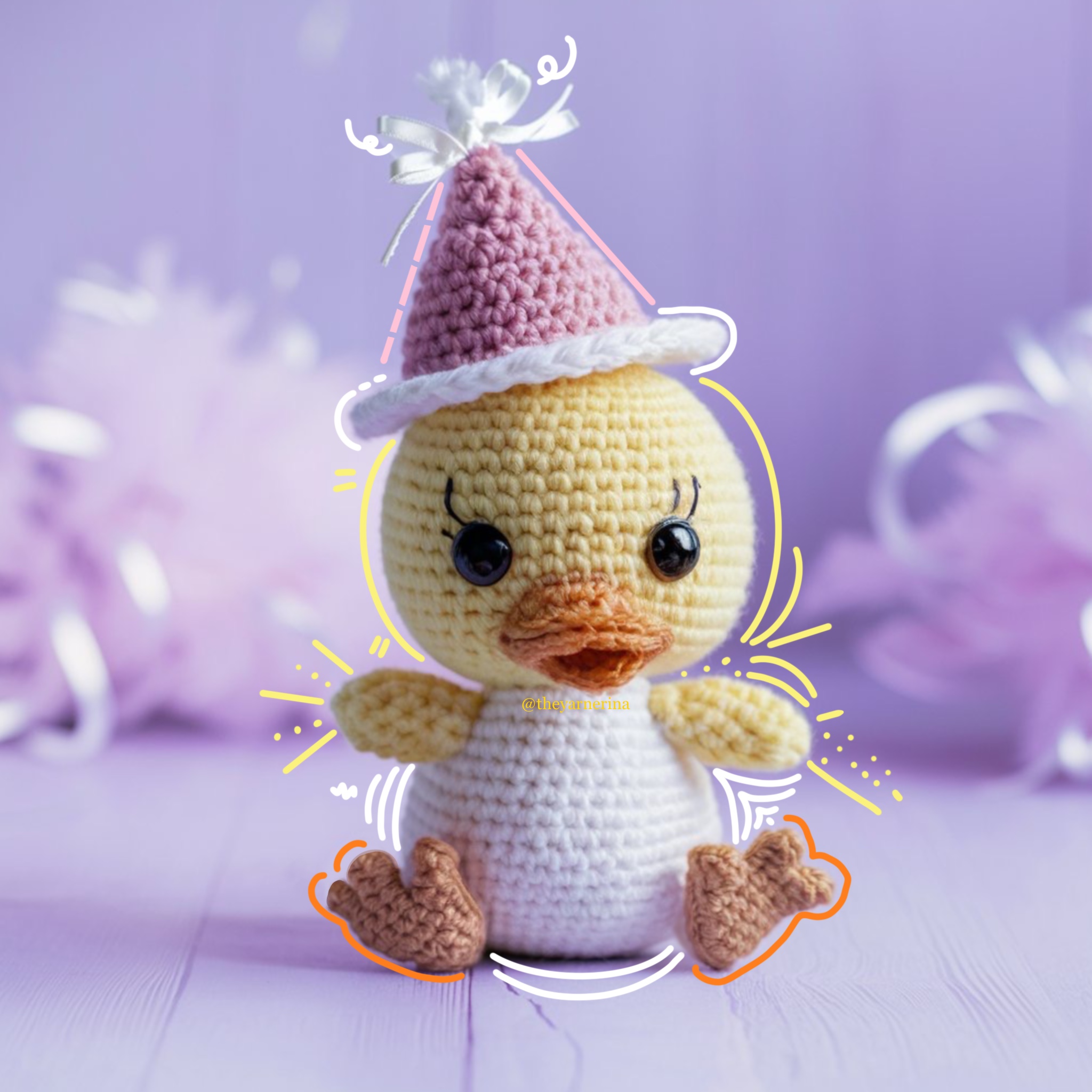 Daisy The Birthday Duck: Adorable Crochet Pattern